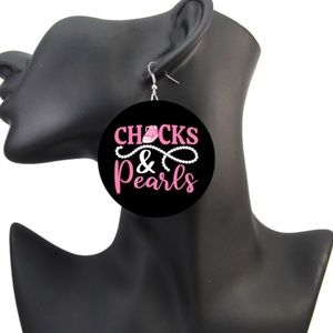 Chucks and Pearls Earrings 👧🏻👧🏼👧🏽👧🏾👧🏿